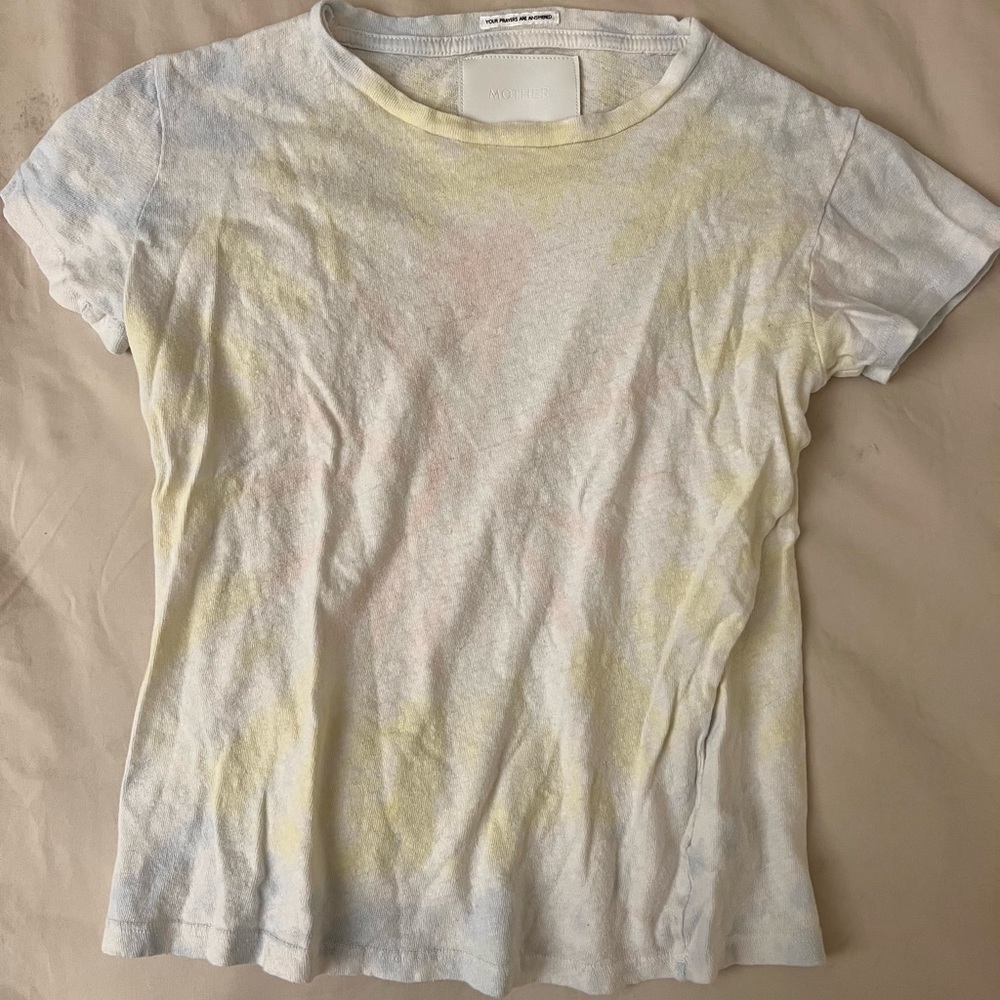 Mother Washed Out Tie Dye Tee, Size XS